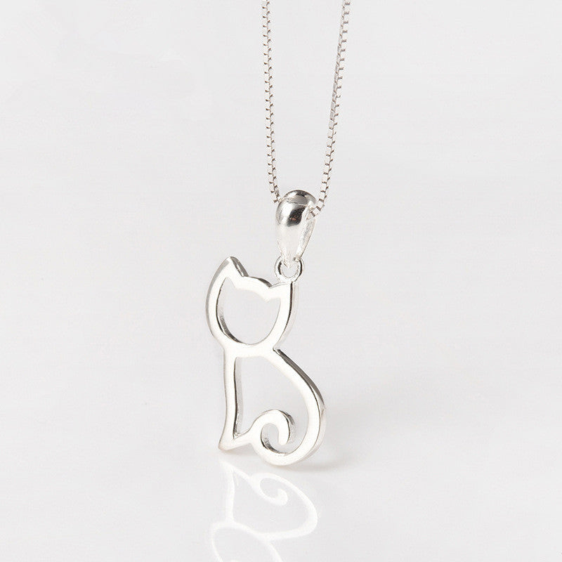 elegant cat necklace
