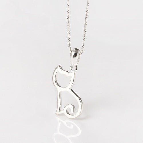 elegant cat necklace