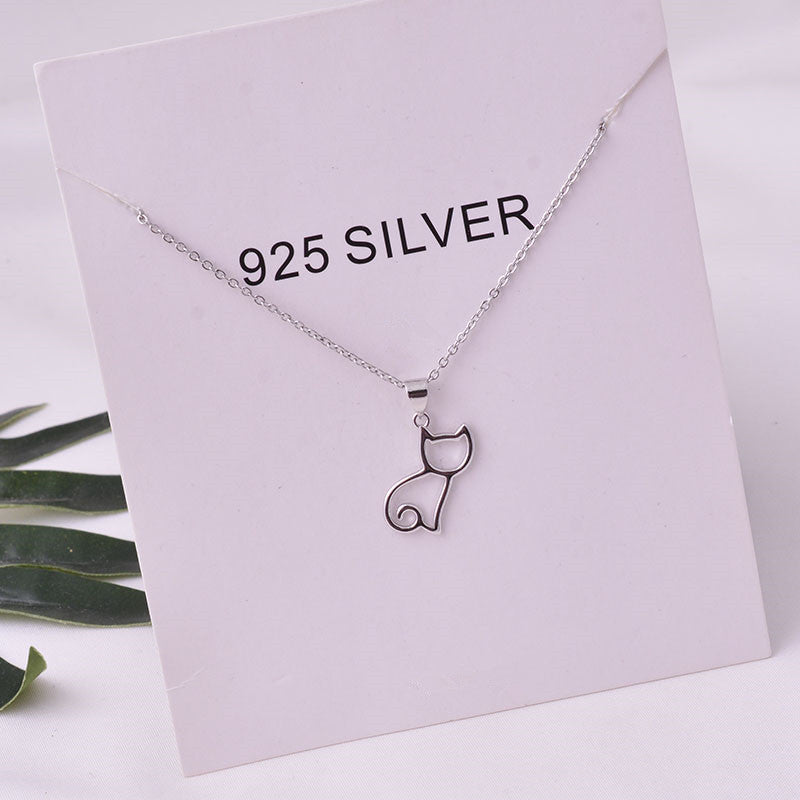 elegant cat necklace